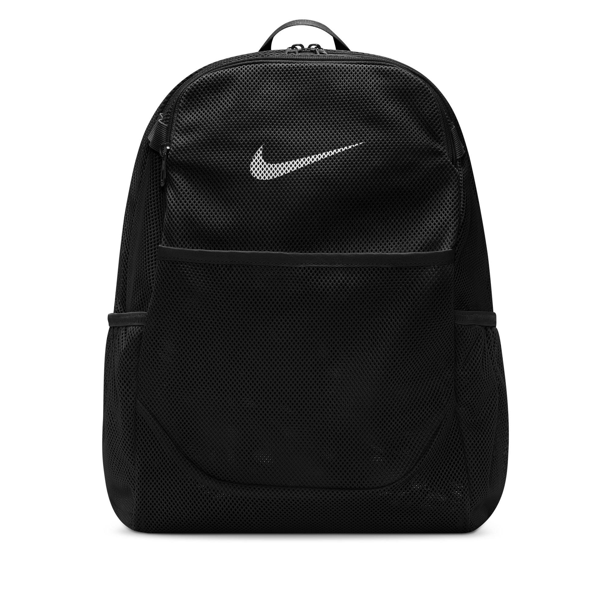 Nike Brasilla Mesh Backpack - BLACK/WHITE